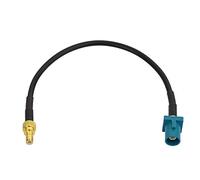 Eightwood DAB Aerial Cable SMB to Fakra Connector Fakra "Z" Male to SMB Female Pigtail Cable RG174 15cm for DAB Car Aerial Toppers AM/FM Blaupunkt Pioneer Clarion Kenwood Alpine JVC