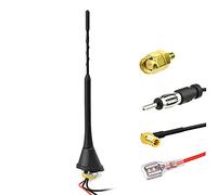 Eightwood DAB Car Aerial Antenna Splitter Amplifier SMB to DIN Connector