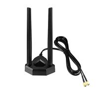Eightwood Dual Band WiFi Antenna with Magnetic Base 2.4GHz/5GHz RP-SMA Antenna + 2 m Extension Cable for PC Router Bluetooth WLAN Cards PCI PCIe Cards PC Motherboard