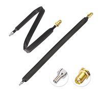 Eightwood Flat Cable SMA Female to CRC9 Male Extension Cable,30cm(2PCS) for 4G LTE Modem,Pocket Hotspot,Mobile Broadband Router, Hotspot MiFi Router
