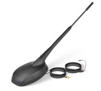Eightwood FM/AM + GPS Car Combo Antenna, Amplified FM AM Radio Antenna and GPS SMA Antennae with 16.4 feet Cable for Car Truck SUV Marine Boat Radio Stereo Receiver Head Unit Navigation System
