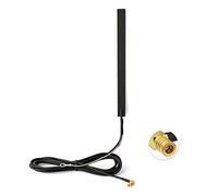 Eightwood Glass DAB Car Aerial - Right Angle Plug Connector, Patch Aerial, RG174 300CM 9.8ft Coax Cable - Compatible with Blaupunkt, Pioneer, Clarion, Kenwood, Alpine, JVC Head Units