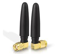 Eightwood Omnidirectional WiFi Antenna Lightweight Small 2.4G 5G 5.8G Right Angle RP SMA Male for Computer USB Adapter Router Wireless FPV Reversing Camera