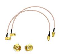 Eightwood SMA cable 4G Antenna Cable SMA female to SMA male RF cable RG316 12inch 1ft 30cm 2 pieces for 4G LTE Antenna Router DAB car radio homematic antenna CCU3 CCU2 CC1101 Raspberry Pi