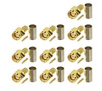 Eightwood SMA Connector SMA Male Plug Connector Crimp RG58 Cable for 4G Aerial Wifi Antenna 4G LTE Antenna Router Walkie-Talkie Radio Antenna 10pcs