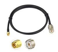 Eightwood SMA Extension Cable SMA Male to UHF Female SO239 Pigtail Cable RG58 3.28ft 100cm Compatible for CB Radio CB antenna Ham Radio Baofeng Wouxun Kenwood Icom Yaesu CB Radio