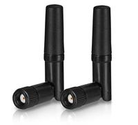 Eightwood Small WiFi Antenna Dual Band 2.4GHz 5.8GHz RP Mini WIFI Aerial SMA Antenna 2Pcs for PC Desktop Computer PCIe Card WLAN Router Wireless Rear View Camera