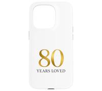 Eighty Years Loved Tribute Case for iPhone 15 Pro