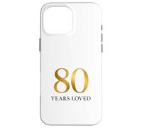 Eighty Years Loved Tribute Case for iPhone 16 Pro Max