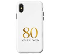Eighty Years Loved Tribute Case for iPhone X/XS