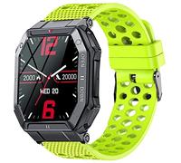 EIGIIS K55 Smartwatch Bands,Silicone Replacement Wristbands Sport Strap with Metal Buckle Compatible with KOSPET TANK T1 PRO/EIGIIS K22 Military Watch/EIGIIS K55 Smartwatch/Moowhsh HM09 Smartwatch