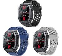 EIGIIS K55 Smartwatch Bands,Silicone Replacement Wristbands Sport Strap with Metal Buckle Compatible with KOSPET TANK T1 PRO/EIGIIS K22 Military Watch/EIGIIS K55 Smartwatch/Moowhsh HM09 Smartwatch