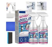 Eigoods Stubborn Stains Cleaner, Bathroom Descaler Foam Cleaner, Bathroom Cleaner Spray Foam, Powerful Descaling Cleaning Agent for Toilet Bath Shower Glass Sink Cleane (2, pc)