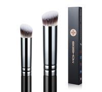 EIGSHOW Concealer Brush Angled Precision Concealer Brush Set Make Up Brush Powder Brush for Cream or Liquid Make-Up Black (E872 & E873)