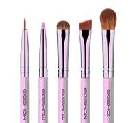 Eigshow Eye Make Up Brush Set with Silver Ion Technology - MUA PRO Series Brush for Eyeshadow, Eyeliner, Blending and Eyebrows, The Best Gift for Women (5 Pieces, Purple)