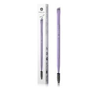 EIGSHOW Eyebrow Brush Spoolie Double-Ended with Silver Ion Bristles, Angled Eyebrow Brush for Eye Lining, Shaping Brows and Eyelashes, Vegan (D108P)