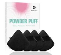 EIGSHOW Triangle Powder Puff Set, Soft Velour Makeup Sponge 4 Pcs(M114)