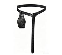 Eigso Renaissance Belt with Waist Pouch Bag for Men Women Medieval LARP Steampunk Leather Belt Pouch for Halloween Cosplay