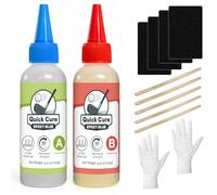 EIGTWEN 5min Golf Club Epoxy, 125+125ml Extra Strength Golf Shaft Epoxy, Applicable to All Clubheads, Drivers, Putters, and Irons, Compatible with Graphite and Steel Shafts (Fast Cure)