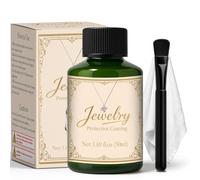 EIGTWEN Jewelry Coating Tarnish Protector, Jewelry Protective Coating Protects Ornaments Against Daily Wear, Oxidation, Dulling,while Restoring the Luster of Gemstones, Long-Lasting Sealing Protection