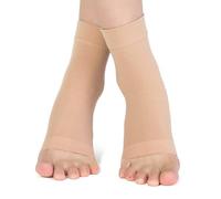 EIH1 1 Pair Ice Skating Padded Socks with Gel Pad Ankle Protection Ankle Protector Hockey Skate Elastic Sports Running Boots, blue, XS