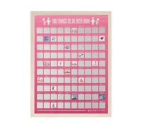 EIHFHIE Mothers Day Gifts for Mom from Daughter Son Kids,100 Things To Do With Mom Bucket List Scratch Poster,Great ldeas Funny Gift,Unique Gifts for Mother