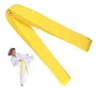 EIHI 1 x 180 cm Taekwondo Belt Judo Belt Karate Belt Martial Arts Karate Judo Taekwondo Belts Professional Karate Aikido Belt for Children Adults Martial Arts Belt (Yellow)