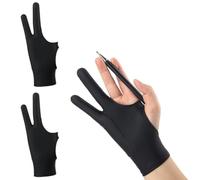 EIHI Drawing Glove, Drawing Glove, Drawing Artist Glove for Graphic Tablet, Artist Glove, Elastic Anti-Fouling Glove for Right and Left, Tablet Glove (Black)