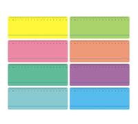 EIHI Dyslexia Rule Guided Reading Strips for Children, Marking Strips, Reading Ruler, Reading Strips, Reading Ruler, Primary School Reading Ruler (8 Colours, C) Pack of 8