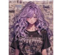 Eiialerm Cross-Stitch Kits Anime Girls 11CT Printed Beginners Cross Stitch Kit Stamped Embroidery Kits for Adults Wall Art Home Decoration -16x20 Inch