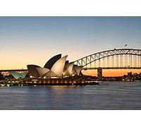 Eiialerm Cross-Stitch Kits Sydney Opera House, Australia 11CT Printed Beginners Cross Stitch Kits,Stamped Embroidery Kits for Adults Wall Art Home Decoration -16x20 Inch