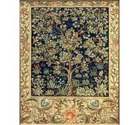 Eiialerm Cross-Stitch Kits Tree of Life 11CT Printed Beginners Cross Stitch Kits,Stamped Embroidery Kits for Adults Wall Art Home Decoration -16x20 Inch