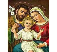 Eiialerm Stamped Cross Stitch Kits for Adults Lentrs Religious Mary Jesus 11CT Cross-Stitch Kit Beginners Embroidery Patterns Art Crafts for Wall Decor -40x50cm