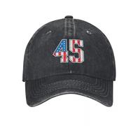 EIILBEIS Unisex Sun hat 45 American Classy Numbers Forty Five United States Flag Baseball Cap Summer hat Birthday Golf Hat Men Luxury Brand Women's Gift