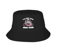 EIILBEIS Unisex Sun hat Custom IM Just Here for The Moo Deng Beach Bucket Hat Men Women Unisex Summer Fisherman Cap Gift