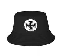 EIILBEIS Unisex Sun hat Custom Templar Knight German Iron Cross Bucket Hat Men Women Germany Flag Beach Sun Summer Fishing Cap Gift