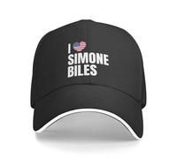 EIILHUED Baseball Caps I Love Simone Biles Gymnastics Customized Unisex Outdoor Summer Hats