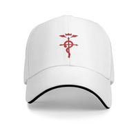 EIILHUED Customizable Alchemist Cap, Unisex Adjustable Hat, Polyester, Casual, Hip Hop, Fullmetal, Alchemist,