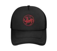 EIILHUED Shotokan Karate Tiger Trucker Cap Men Women Hip-Hop Japanese Hat Sun Caps Dad Hat Snapback Caps Mesh Baseball Cap