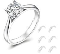 Eiito Ring Sizers for Loose Rings, 6 Pack Invisible Ring Size Adjuster for Women Men, Reduces Size by 0.5-1.5, Rings Guard Spacer Tightener Resizer, Fits 1-4mm Wide Bands