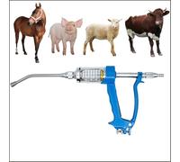 Eikioly Metal Feeding Gun Veterinary Drench Gun Husbandry Autonomous Feeding Tool with Bottle Farm Tools Continuous Dosing Device Veterinary Sheep Drench Gun for Feeding Cattle, Horse Pigs