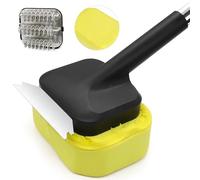 Eikovia Grill Brush - Grill Brush for Outdoor Grill,Bristle Free Grill Brush,BBQ Brush Sponge,Grill Accessories for Cleaning Grills,2 Replaceable Heat Resistant Heads