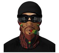 Eikuni Balaclava Face Mask for Men Women Lightweight for Ski Motorbike Motorcycle Halloween Cycling Riding Hunting Fishing (Clown Brown Face with Colorful Cigar)
