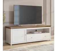 eilat wooden tv stand 1 door 1 drawer in abisko ash with led