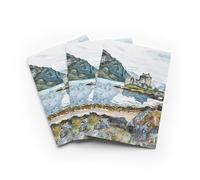 Eilean Donan Castle Greeting Card Scottish Loch Any Occasion Set of 3 Blank Inside 5x7 Inch 13x18 cm