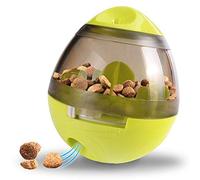 Eileen&Elisa Toy Balls for Dogs, Pet Treat Dispensing Dog Toy - Dog Treat Ball with Food Dispenser and Interactive Toys Ball, Slow Eating IQ Treat Ball for Small Medium Dogs and Cats (Green)
