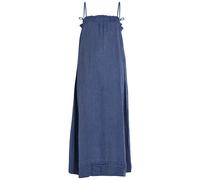 Eileen Fisher Striped Cotton Midi Dress - Navy - S (UK 10-12 / M)