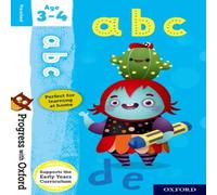 Eileen Jones Progress with Oxford: ABC Age 3-4 Book Eileen Jones Multicolor