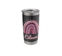 Eileen Name Personalized Funny Women Pink Rainbow Eileen Stainless Steel Insulated Tumbler