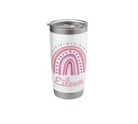 Eileen Name Personalized Funny Women Pink Rainbow Eileen Stainless Steel Insulated Tumbler